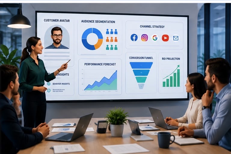 Customer avatar profile used before running advertising campaigns